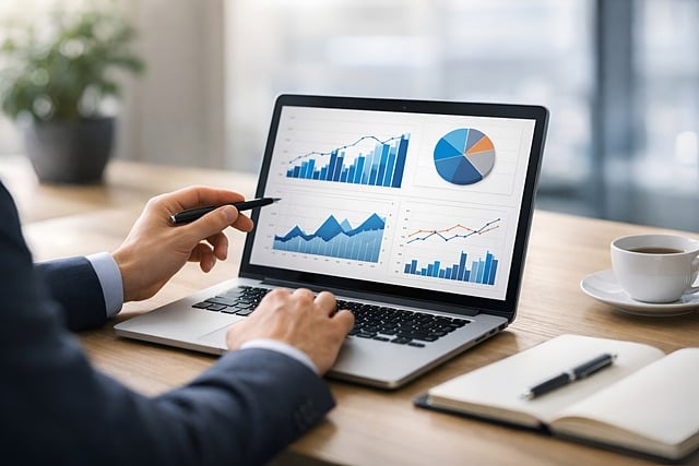 data, analysis, business, charts, graphs, analytics, finance, marketing, growth, strategy, report, laptop, office, work, corporate, technology, dashboard, planning, decision, investment, professional